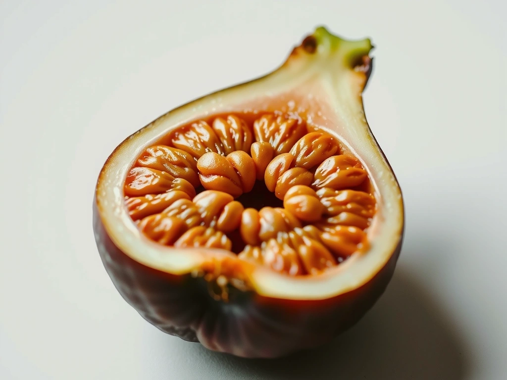 Textura de higo fresco representando detalle y salud