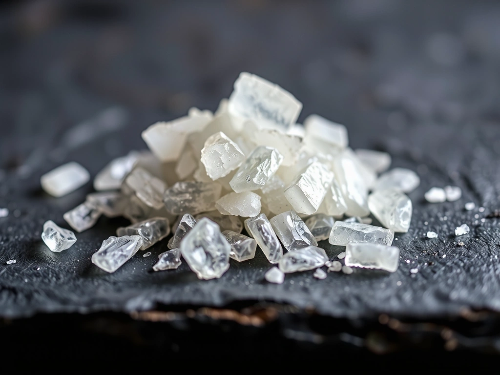 Detalle de cristales minerales